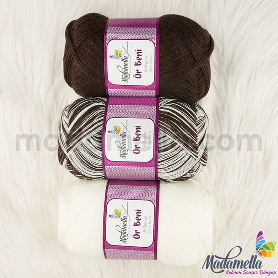 MADAMELLA KNIT ME KNITTING YARN 3-PACK 300 gr 150mt