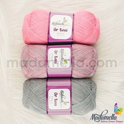 MADAMELLA KNIT ME KNITTING YARN 3-PACK 300 gr 150mt - Thumbnail