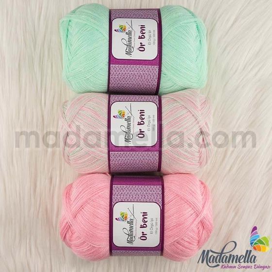 MADAMELLA KNIT ME KNITTING YARN 3-PACK 300 gr 150mt