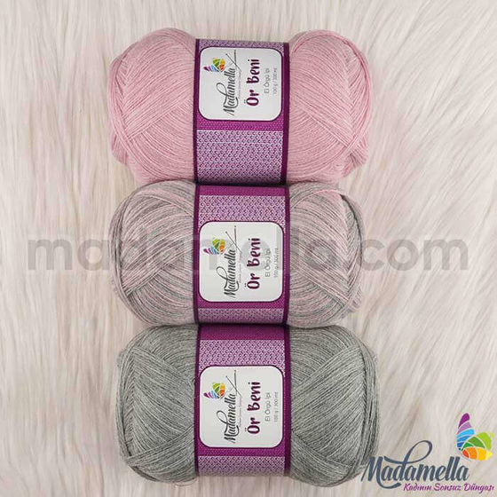 MADAMELLA KNIT ME KNITTING YARN 3-PACK 300 gr 150mt