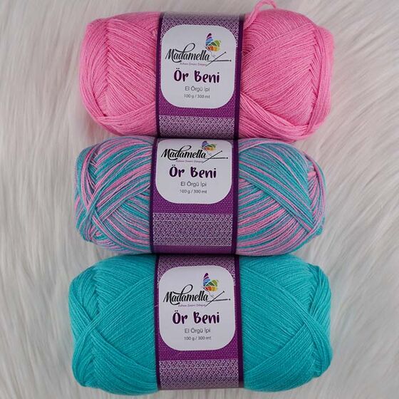 MADAMELLA KNIT ME KNITTING YARN 3-PACK 300 gr 150mt