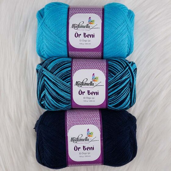 MADAMELLA KNIT ME KNITTING YARN 3-PACK 300 gr 150mt