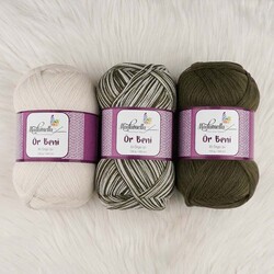 MADAMELLA KNIT ME KNITTING YARN 3-PACK 300 gr 150mt - Thumbnail