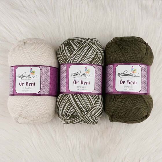 MADAMELLA KNIT ME KNITTING YARN 3-PACK 300 gr 150mt