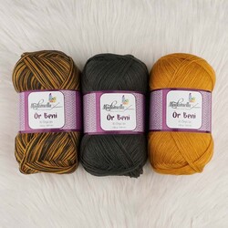 MADAMELLA KNIT ME KNITTING YARN 3-PACK 300 gr 150mt - Thumbnail