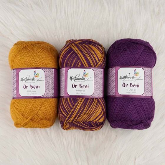 MADAMELLA KNIT ME KNITTING YARN 3-PACK 300 gr 150mt