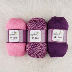 MADAMELLA KNIT ME KNITTING YARN 3-PACK 300 gr 150mt - Thumbnail