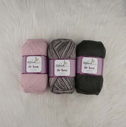 MADAMELLA KNIT ME KNITTING YARN 3-PACK 300 gr 150mt - Thumbnail