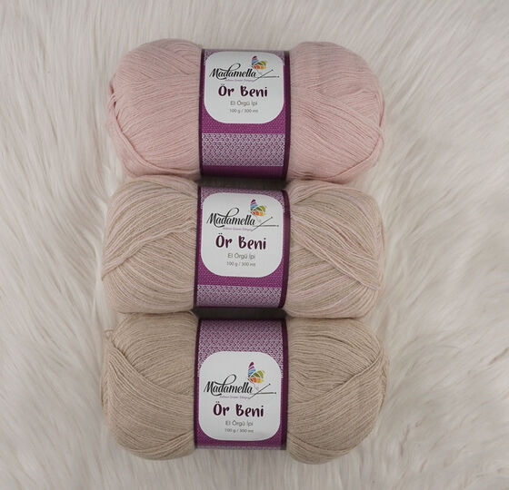 MADAMELLA KNIT ME KNITTING YARN 3-PACK 300 gr 150mt