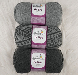 MADAMELLA KNIT ME KNITTING YARN 3-PACK 300 gr 150mt - Thumbnail