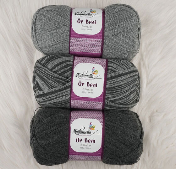 MADAMELLA KNIT ME KNITTING YARN 3-PACK 300 gr 150mt