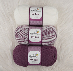 MADAMELLA KNIT ME KNITTING YARN 3-PACK 300 gr 150mt - Thumbnail