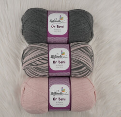 MADAMELLA KNIT ME KNITTING YARN 3-PACK 300 gr 150mt - Thumbnail