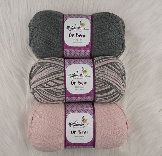 MADAMELLA KNIT ME KNITTING YARN 3-PACK 300 gr 150mt