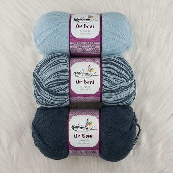 MADAMELLA KNIT ME KNITTING YARN 3-PACK 300 gr 150mt