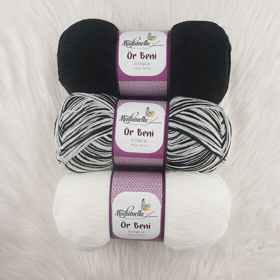 MADAMELLA KNIT ME KNITTING YARN 3-PACK 300 gr 150mt