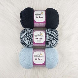 MADAMELLA KNIT ME KNITTING YARN 3-PACK 300 gr 150mt - Thumbnail