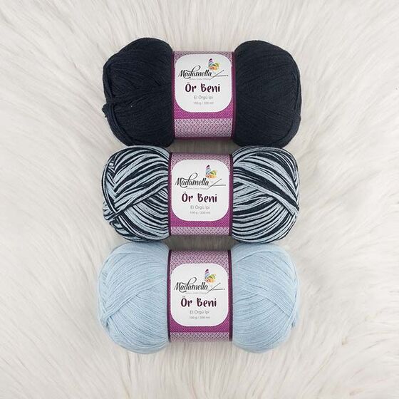 MADAMELLA KNIT ME KNITTING YARN 3-PACK 300 gr 150mt