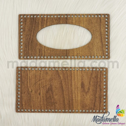 MADAMELLA WOODEN CARVED NAPKIN STAND SIDE MODEL 1 - Thumbnail