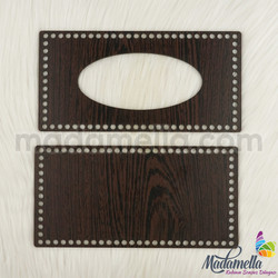 MADAMELLA WOODEN CARVED NAPKIN STAND SIDE MODEL 1 - Thumbnail