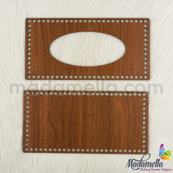 MADAMELLA WOODEN CARVED NAPKIN STAND SIDE MODEL 1 - Thumbnail