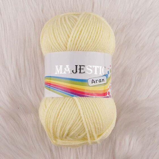 MAJESTİC ARAN AÇIK SARI ÖRGÜ İPİ 100 GR