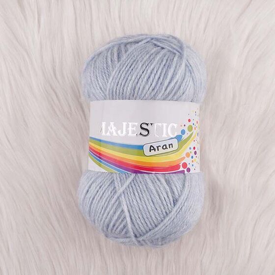 MAJESTİC ARAN BEBE MAVİ KLASİK ÖRGÜ İPİ 60 GR