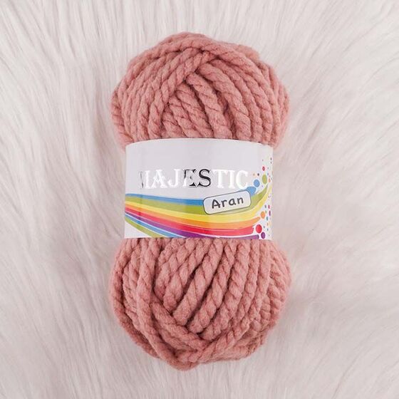 MAJESTİC ARAN KOYU SOMON MAKARNA EL ÖRGÜ İPİ 130 GR