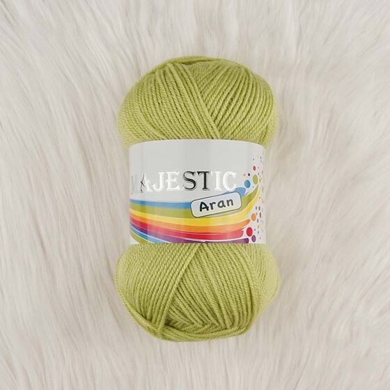 MAJESTİC ARAN ÖRGÜ İPİ 100 GR. FISTIK YEŞİLİ