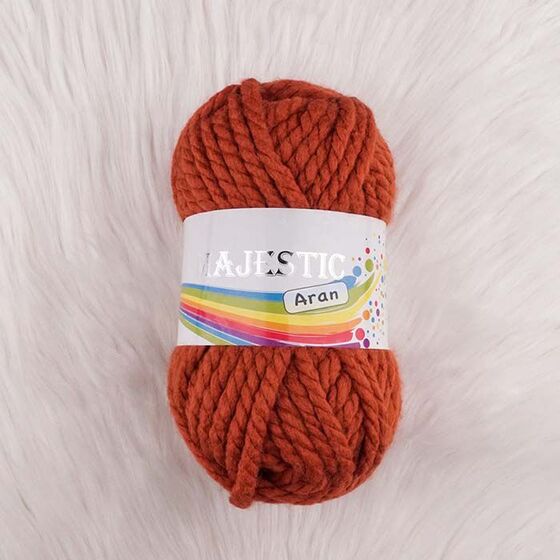 MAJESTİC ARAN TARÇIN MAKARNA EL ÖRGÜ İPİ 130 GR