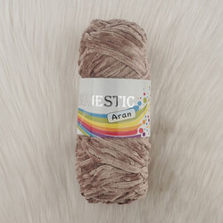 MAJESTİC - MAJESTIC ARAAN THIN VELVET CAPPUCINO KNITTING YARN 100 GR