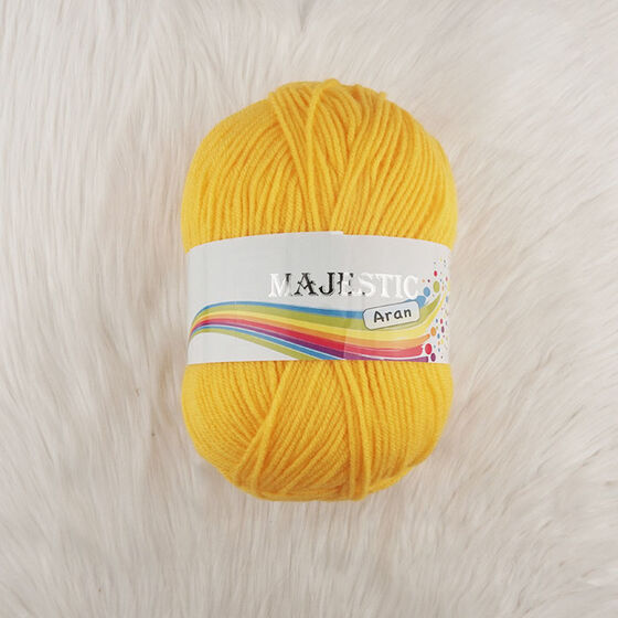 MAJESTIC ARAN YELLOW KNITTING YARN 200 GR