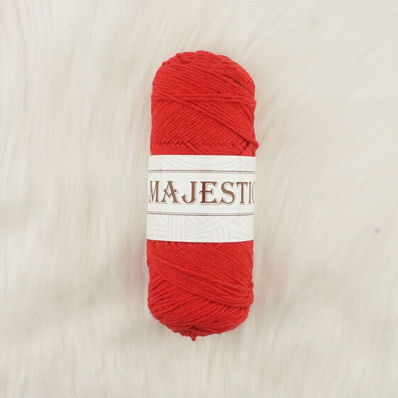 MAJESTİC CHUNKY RE-COTTON KIRMIZI ÖRGÜ İPİ 100 GR