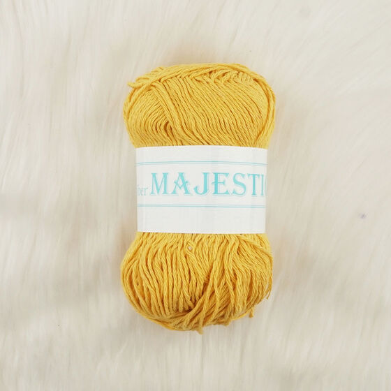 MAJESTİC CHUNKY SARI COTTON ÖRGÜ İPİ 100 GR