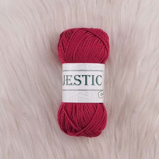 MAJESTİC CHUNKY VİŞNE COTTON ÖRGÜ İPİ 50 GR