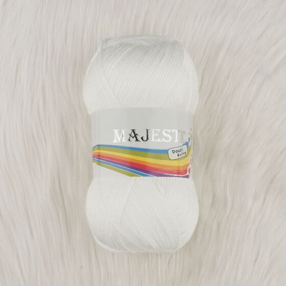 #MAJESTİC DOUBLE KNİTTİNG 100 GR. ÖRGÜ İPİ EKRU