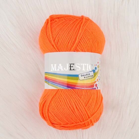 MAJESTİC DOUBLE KNİTTİNG 100 GR. ÖRGÜ İPİ (NEON TURUNCU)