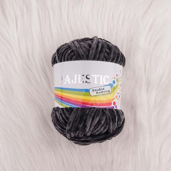 MAJESTİC DOUBLE KNİTTİNG ANTRASİT KADİFE ÖRGÜ İPİ 100 GR