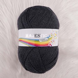 MAJESTİC - MAJESTİC DOUBLE KNİTTİNG ANTRASİT ÖRGÜ İPİ 300 GR