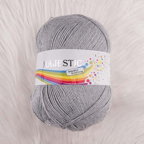 MAJESTİC DOUBLE KNİTTİNG GRİ ÖRGÜ İPİ 300 GR