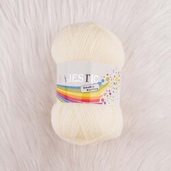 MAJESTİC - MAJESTİC DOUBLE KNİTTİNG KOYU KREM ÖRGÜ İPİ 50 GR