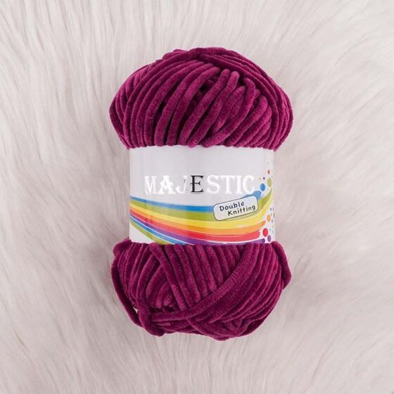 MAJESTİC DOUBLE KNİTTİNG MENEKŞE KADİFE ÖRGÜ İPİ 100 GR