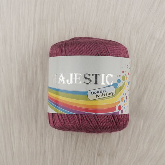 MAJESTİC DOUBLE KNİTTİNG PARLAK POLYESTER MENEKŞE ÖRGÜ İPİ 30 GR