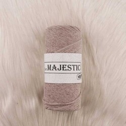 MAJESTİC - MAJESTİC VELVET KADİFE GÖRÜNÜMLÜ BEJ MAKROME İPİ 200 GR