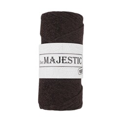 MAJESTİC - MAJESTİC VELVET KADİFE GÖRÜNÜMLÜ KOYU KAHVE MAKROME İPİ 200 GR MAJESTİC - MAJESTİC VELVET KADİFE GÖRÜNÜMLÜ KOYU KAHVE MAKROME İPİ 200 GR