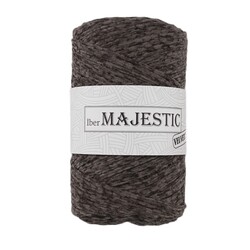 MAJESTİC - MAJESTİC VELVET XL KADİFE GÖRÜNÜMLÜ FÜME MAKROME İPİ 250 GR