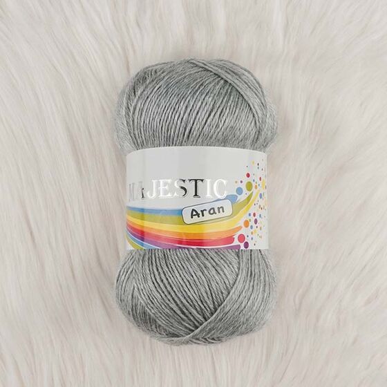 MAJESTİC ARAN İNCE ÖGRÜ İPİ 100 GR. GRİ