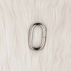 METAL BAG RING OVAL 3.5 CM. - Thumbnail