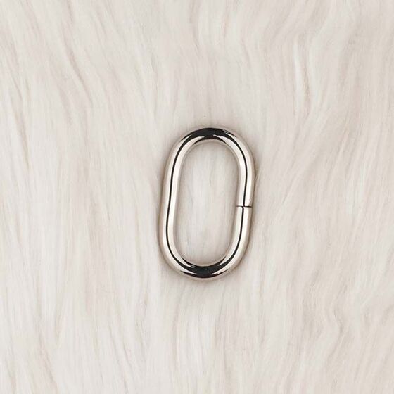 METAL BAG RING OVAL 3.5 CM.