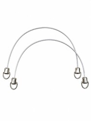 Noname - METAL ÇANTA SAPI UÇLARI HALKALI 18 CM